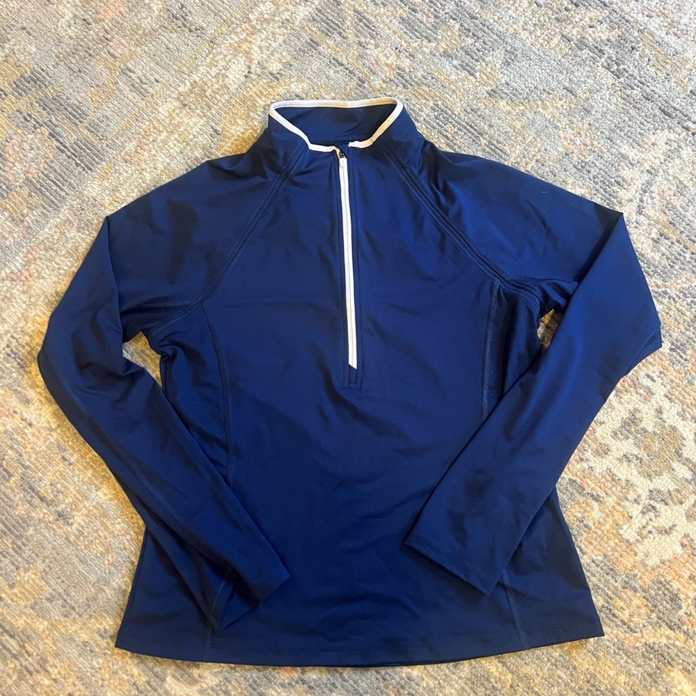 Vineyard Vines Women's Navy Long-Sleeve Athletic Top